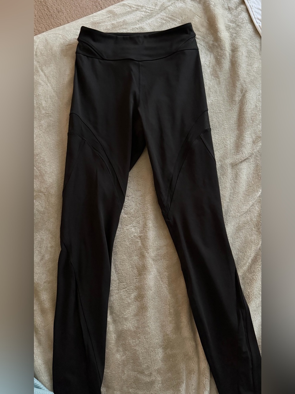 H&M Black High-Waist mesh Performance Leggings